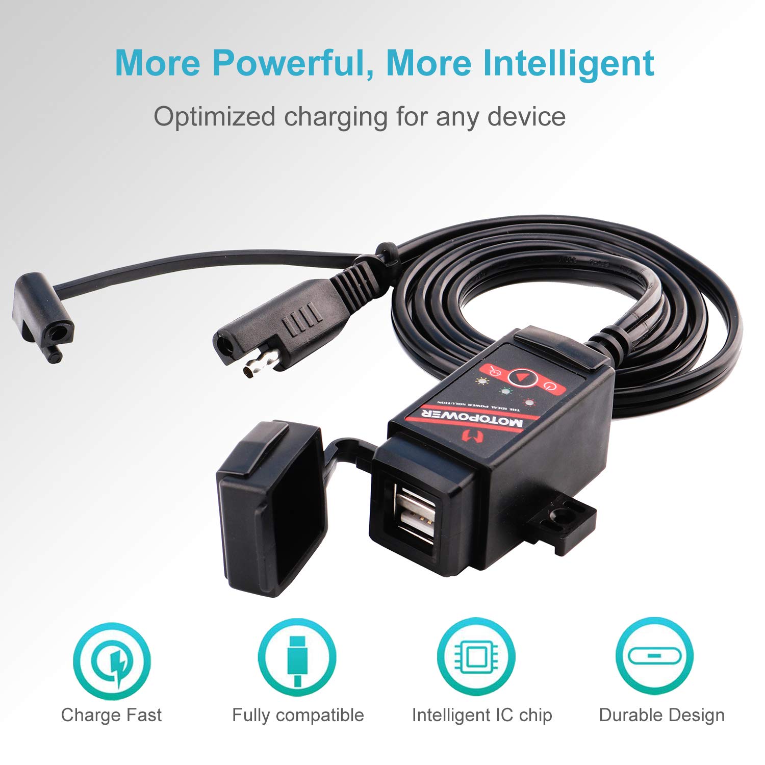 Foto 4 pulgar | Adaptador De Doble Puerto Usb Para Motocicleta Motopower Mp0608 3.1a - Venta Internacional.