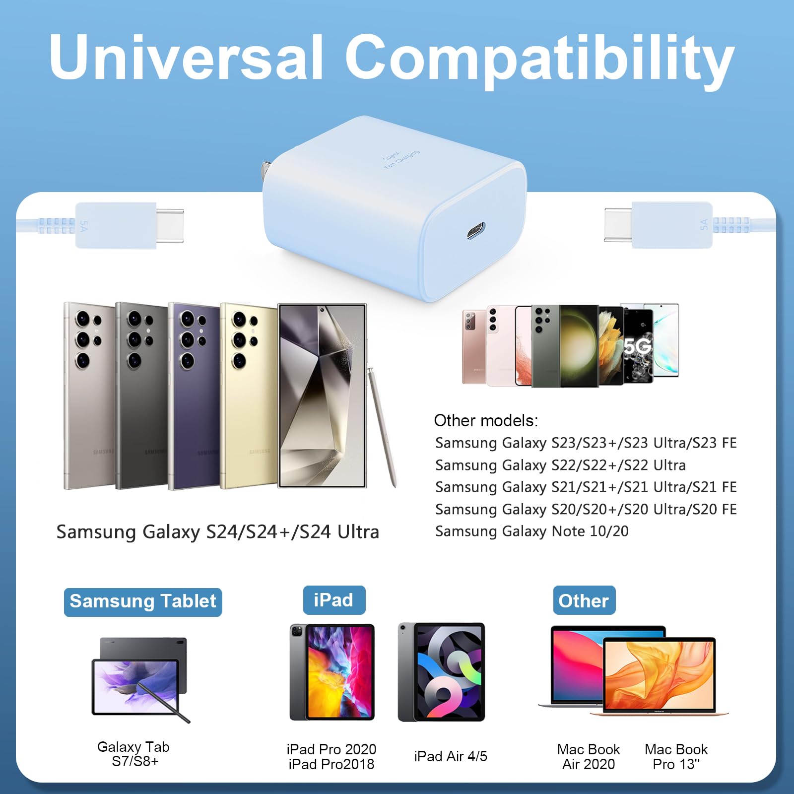 Foto 8 pulgar | Cargador Samsung Super Fast Type-c De 45 W Con Cable De 2 M Para Galaxy - Venta Internacional.