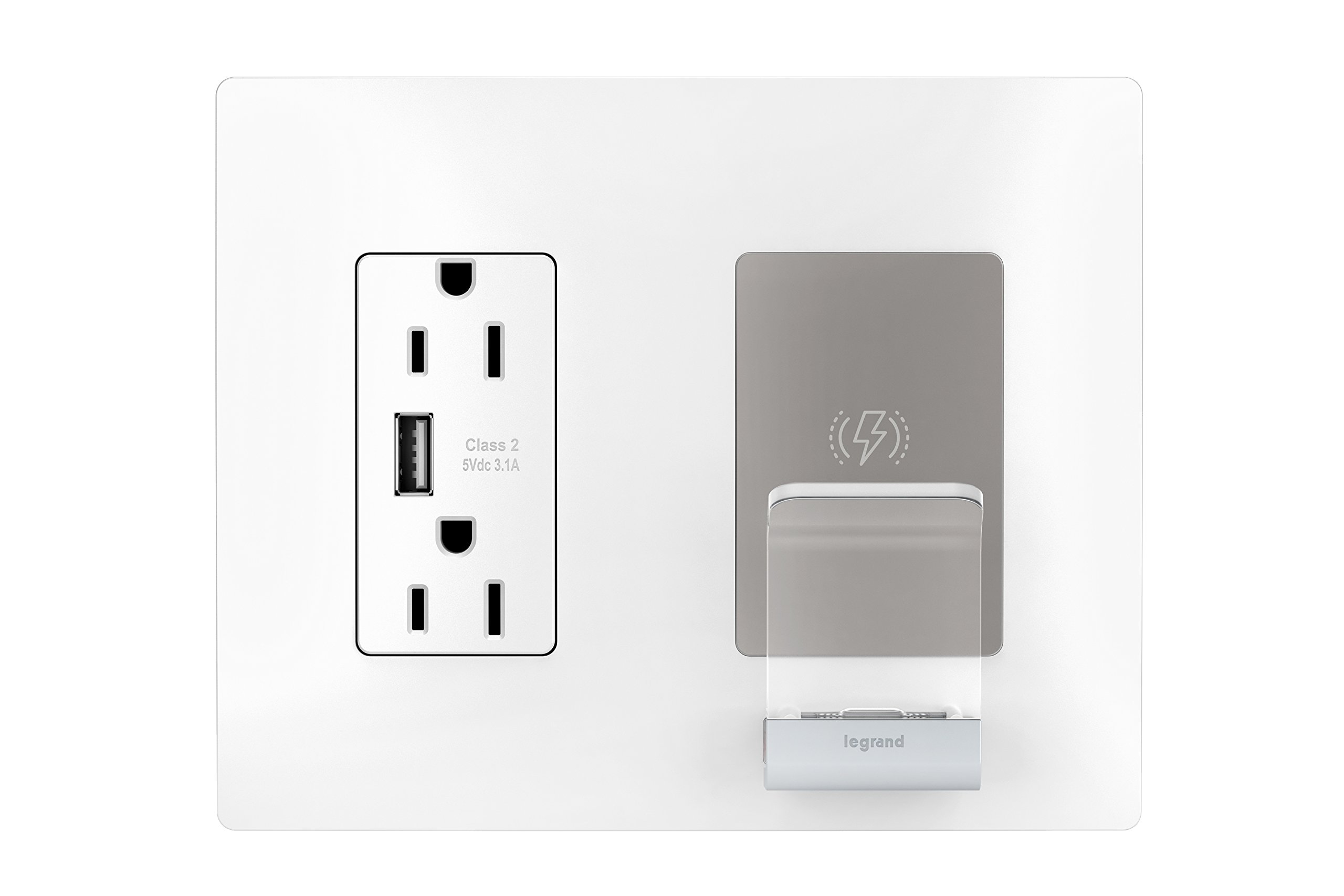 Foto 1 | Cargador Usb Inalámbrico Legrand Radiant Rwc826usbwccv2 Blanco - Venta Internacional.