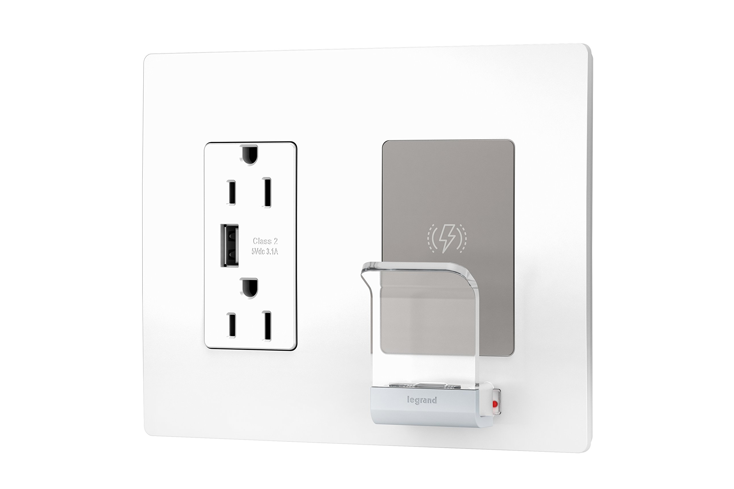 Foto 3 pulgar | Cargador Usb Inalámbrico Legrand Radiant Rwc826usbwccv2 Blanco - Venta Internacional.