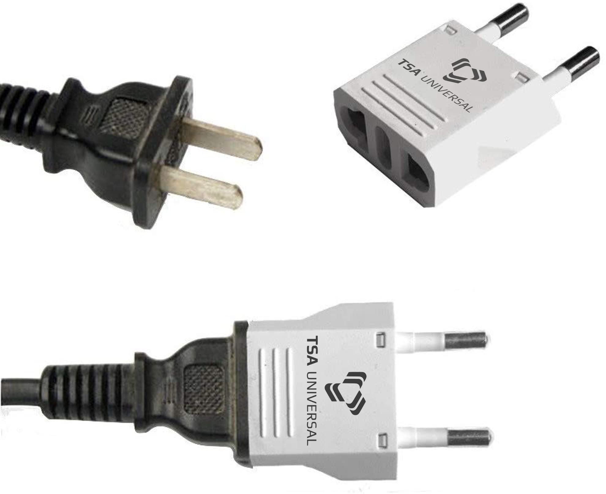Foto 2 | Adaptador De Corriente Tsa Universal De Estados Unidos A Egipto (paquete De 2) - Venta Internacional.