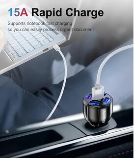 Foto 2 | Usb Cargador Xtellar Coche Qc 3.0 Carga Rápida Led Azul Adaptador