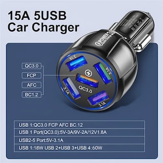 Foto 4 | Usb Cargador Xtellar Coche Qc 3.0 Carga Rápida Led Azul Adaptador