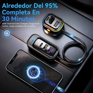 Foto 3 | Cargador para Auto 4 Puertos USB-A y 2 Puertos USB-C Xtellar Turbo 65 W