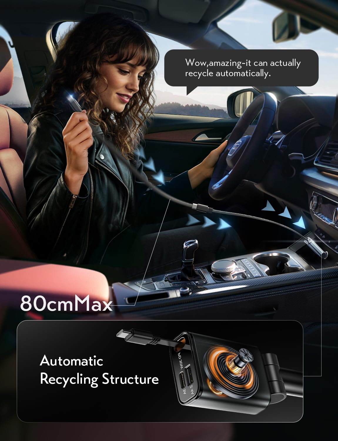 Foto 5 pulgar | Cargador De Coche Lisen Usb C De Carga Rápida De 57 W Para Iphone 16/15 - Venta Internacional.