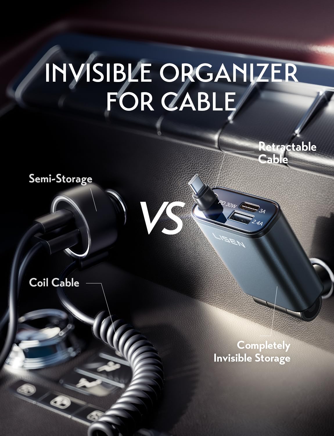 Foto 6 pulgar | Cargador De Coche Lisen Usb C De Carga Rápida De 57 W Para Iphone 16/15 - Venta Internacional.
