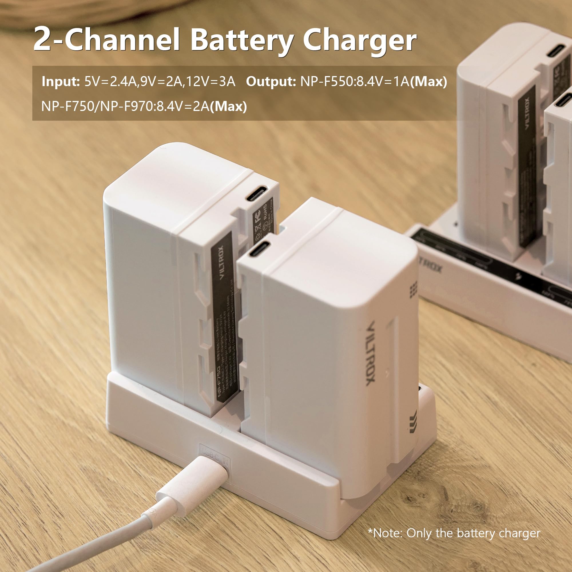 Foto 6 | Cargador De Batería Viltrox Dual Smart Usb 36 W Pd Usb-c De 2 Canales Sony - Venta Internacional.