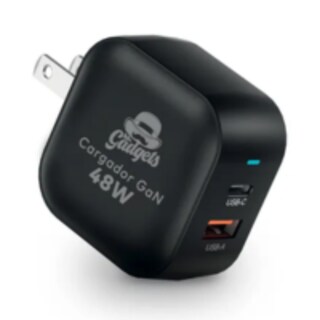 Foto 1 | Mr. Gadgets Cubo Adaptador De Corriente Power Cube 48w Cargador Carga Ultra Rápida Pd Qc Gan 2 Puertos Usb-c