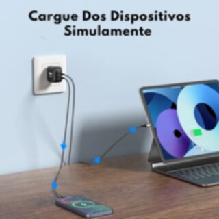 Foto 5 | Mr. Gadgets Cubo Adaptador De Corriente Power Cube 48w Cargador Carga Ultra Rápida Pd Qc Gan 2 Puertos Usb-c