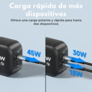 Foto 6 | Mr. Gadgets Cubo Adaptador De Corriente Power Cube 48w Cargador Carga Ultra Rápida Pd Qc Gan 2 Puertos Usb-c
