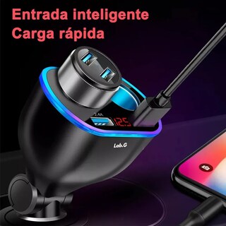 Foto 3 | Cargador De Auto Usb Para Celulares Con 2 Puertos Rápidos