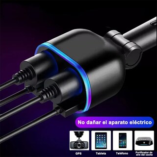 Foto 5 | Cargador De Auto Usb Para Celulares Con 2 Puertos Rápidos
