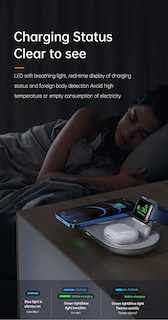 Foto 3 | Cargador Centro de Carga 3 en 1 Mcdodo Compatible con Mgasafe para iPhone 15w de Potencia