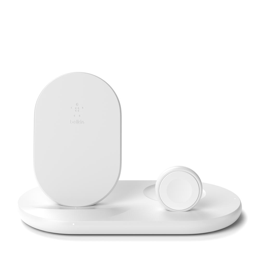 Foto 2 pulgar | Base De Carga 3 En 1 Wireless Boost Charge Blanco - Belkin