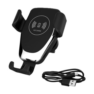 Foto 1 | Soporte De Auto Con Carga Qi Hotshot Mxhcc-002 Dc 9v 1a Inalámbrico Negro