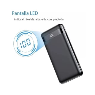 Foto 2 | Powerbank Carga Rapida-30000mah Led Con Triple Salida Eo Safe Imports Esi-4826 color Negro