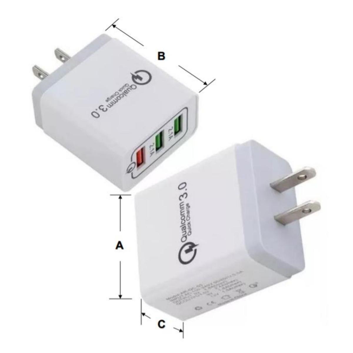 Foto 4 pulgar | Cargador De Pared Hotshot Mxgel-001 1 Pieza Blanco Y Gris