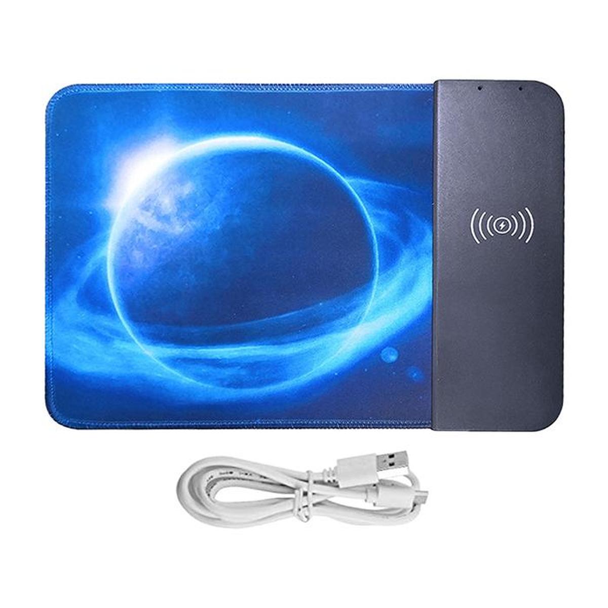 Cargador Qi Con Mouse Pad 2 En 1 Hotshot Mxart-001 1 Pieza Planeta