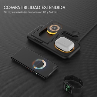 Foto 3 | Estación de Carga Inalámbrica 3 en 1 para Dispositivos Life Connekt T-Fold