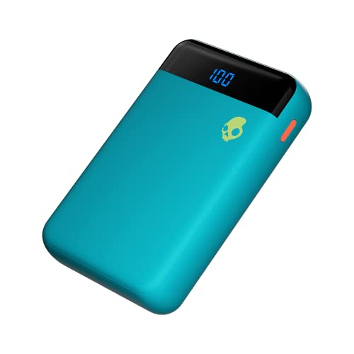 Venta Internacional - Banco de Energía de Carga Rápida Skullcandy color Azul Stash Fat 2 10,000 Mah