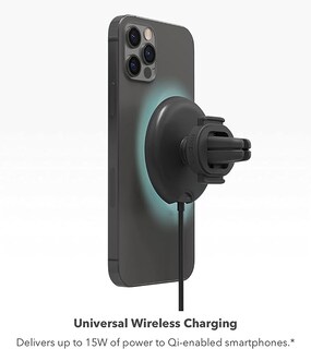 Foto 2 | Mophie Snap+ Cargador Universal Inalámbrico Con Soporte De Ventilación, Carga De 15 W, Posicionamiento Magnét