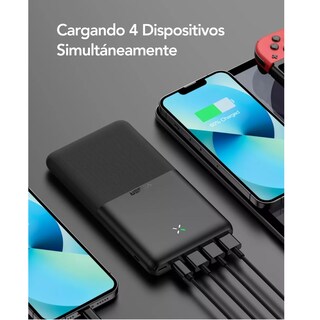 Foto 2 | Batería Eo Safe Imports Esi-9938 Negro Pila 20 W Carga Rápida Ultrafino