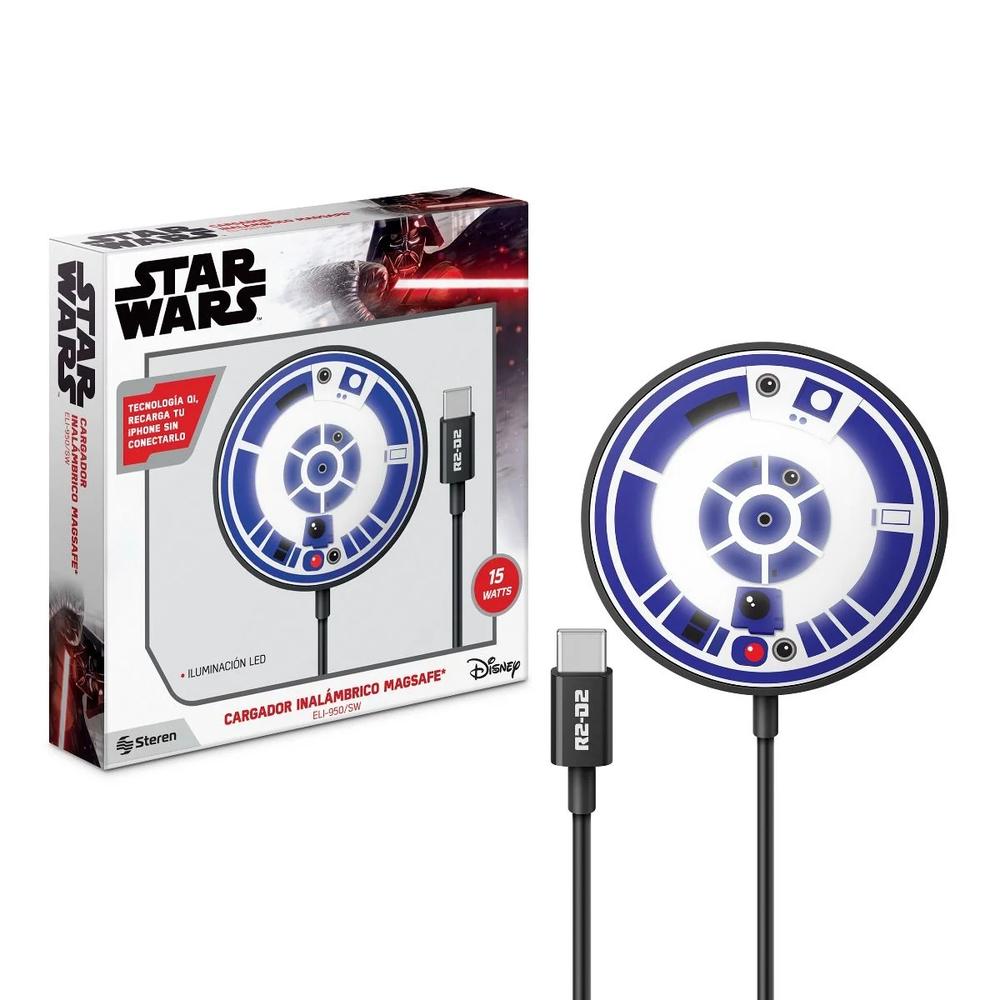 Foto 2 | Cargador Inalámbrico Magsafe* Qi, De 15 W Star Wars™ Modelo R2d2