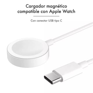 Foto 2 | Cable Cargador Usb C Inalambrico Magnetico Carga Rapida Compatible Con Apple Watch