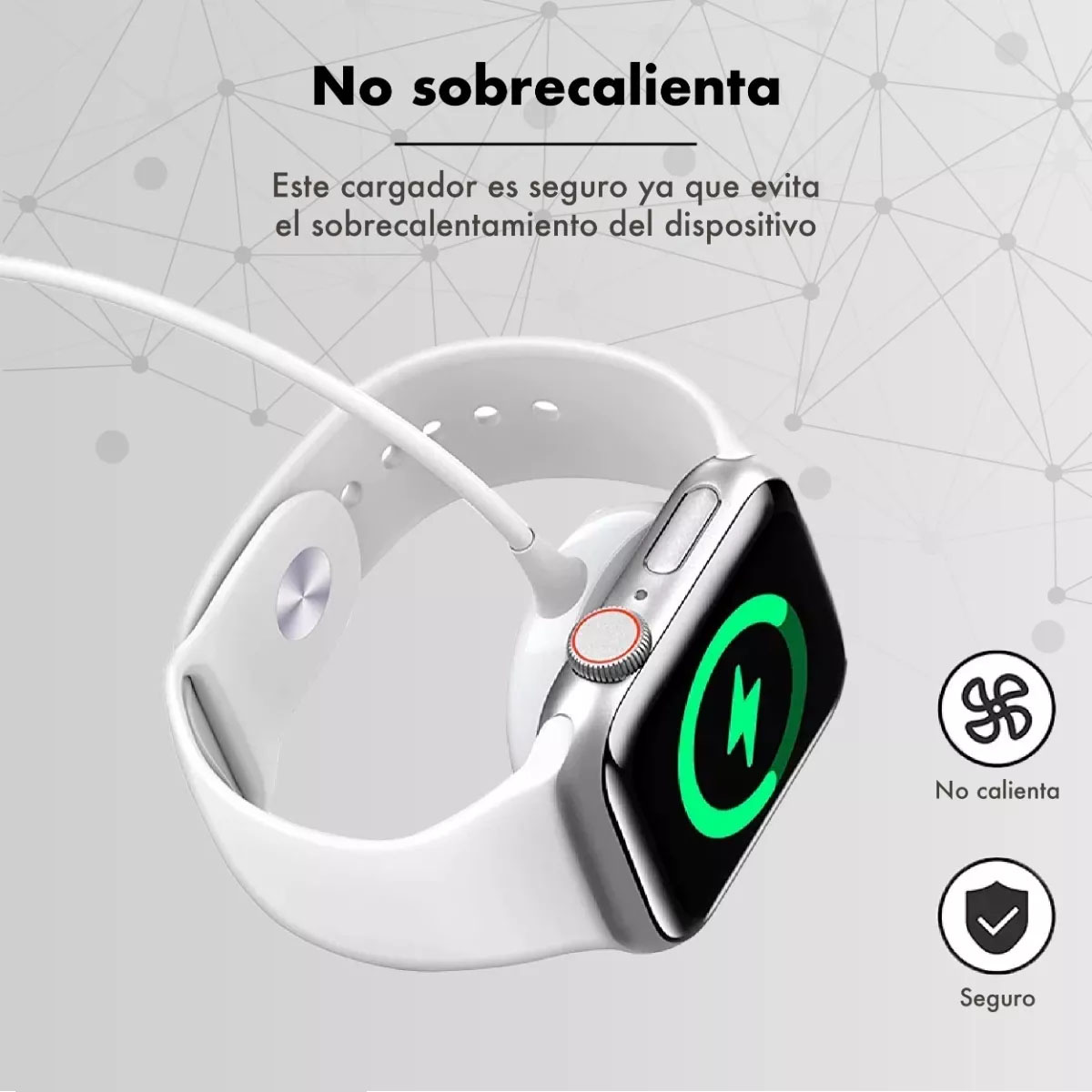 Foto 4 pulgar | Cable Cargador Usb C Inalambrico Magnetico Carga Rapida Compatible Con Apple Watch