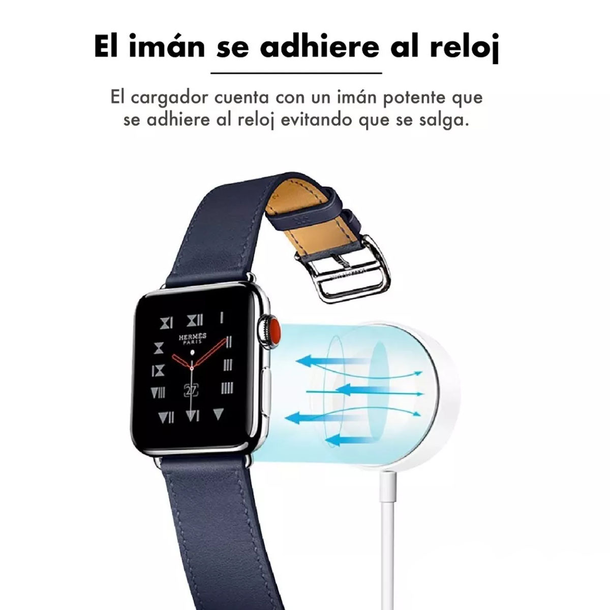 Foto 5 pulgar | Cable Cargador Usb C Inalambrico Magnetico Carga Rapida Compatible Con Apple Watch