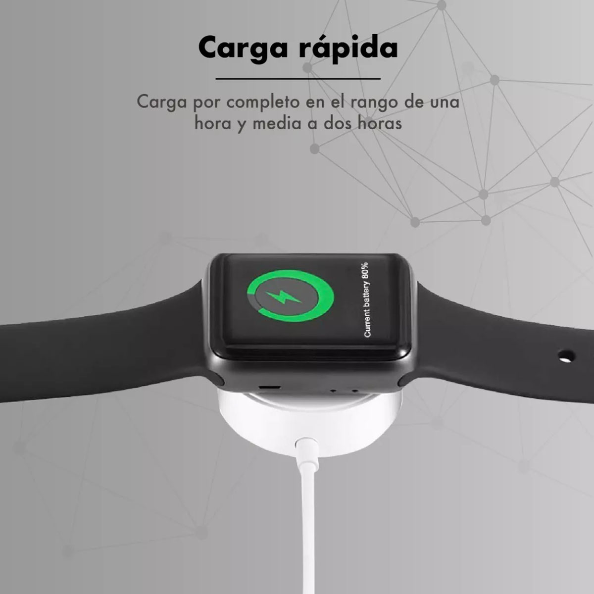 Foto 6 pulgar | Cable Cargador Usb C Inalambrico Magnetico Carga Rapida Compatible Con Apple Watch