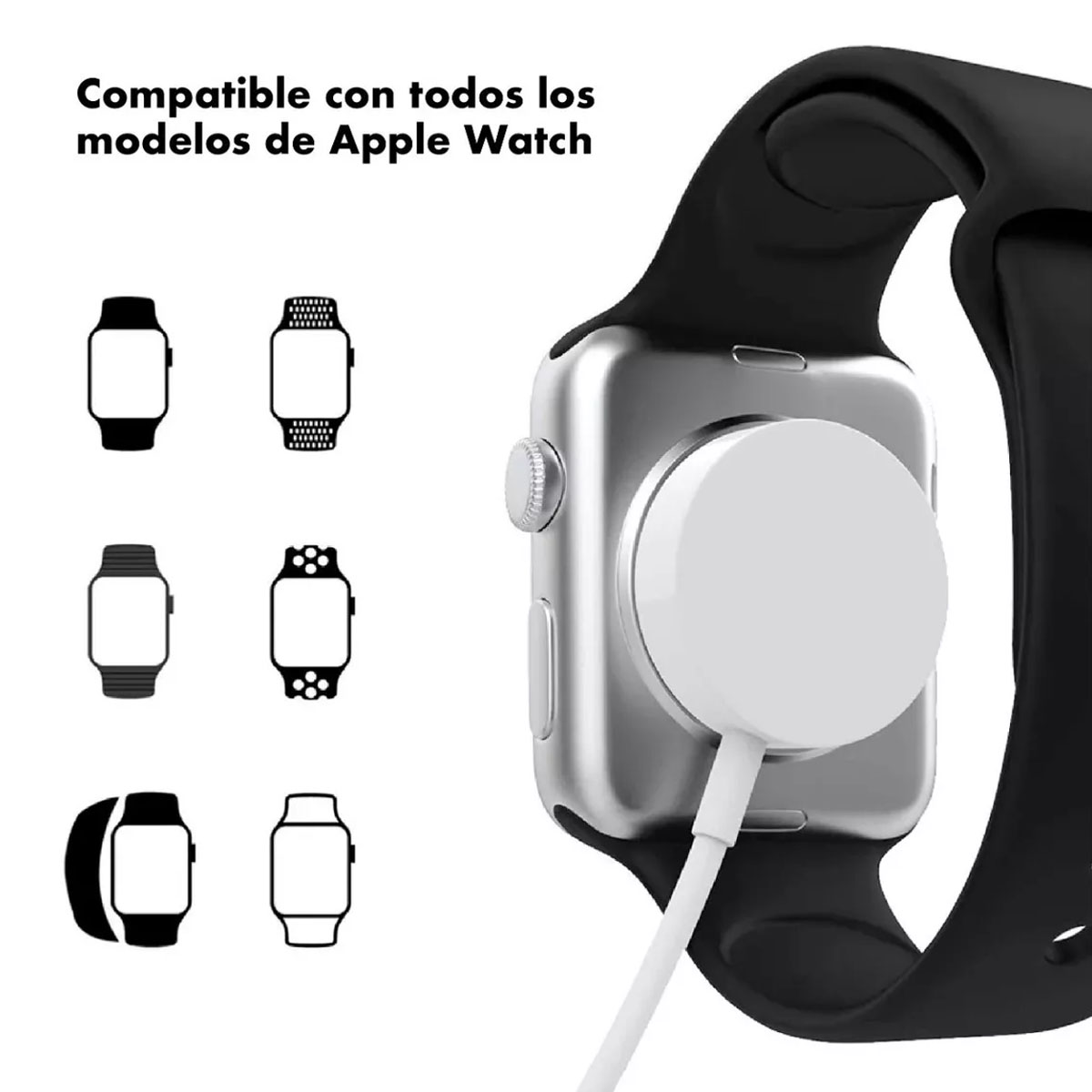 Foto 8 pulgar | Cable Cargador Usb C Inalambrico Magnetico Carga Rapida Compatible Con Apple Watch