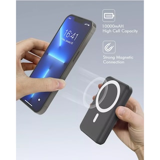 Foto 2 | Pila Batería Carga Inalámbrica Para Iphone Android Eo Safe Imports Esi-12741 Negro