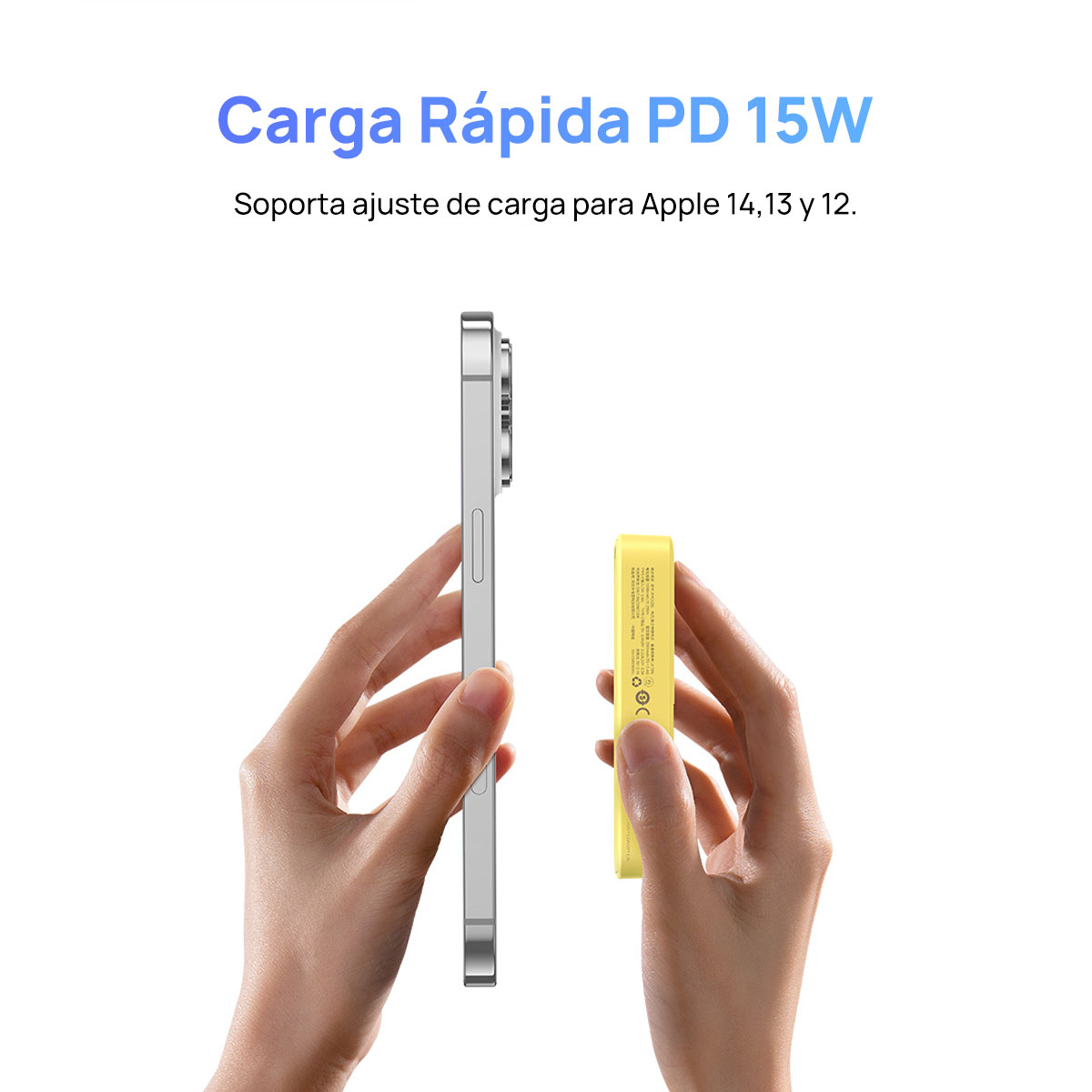 Foto 6 pulgar | Power Bank Magnética 5000 Mah Pd 20w Baseus Magpro con Soporte Y Usb-c Lateral Amarillo