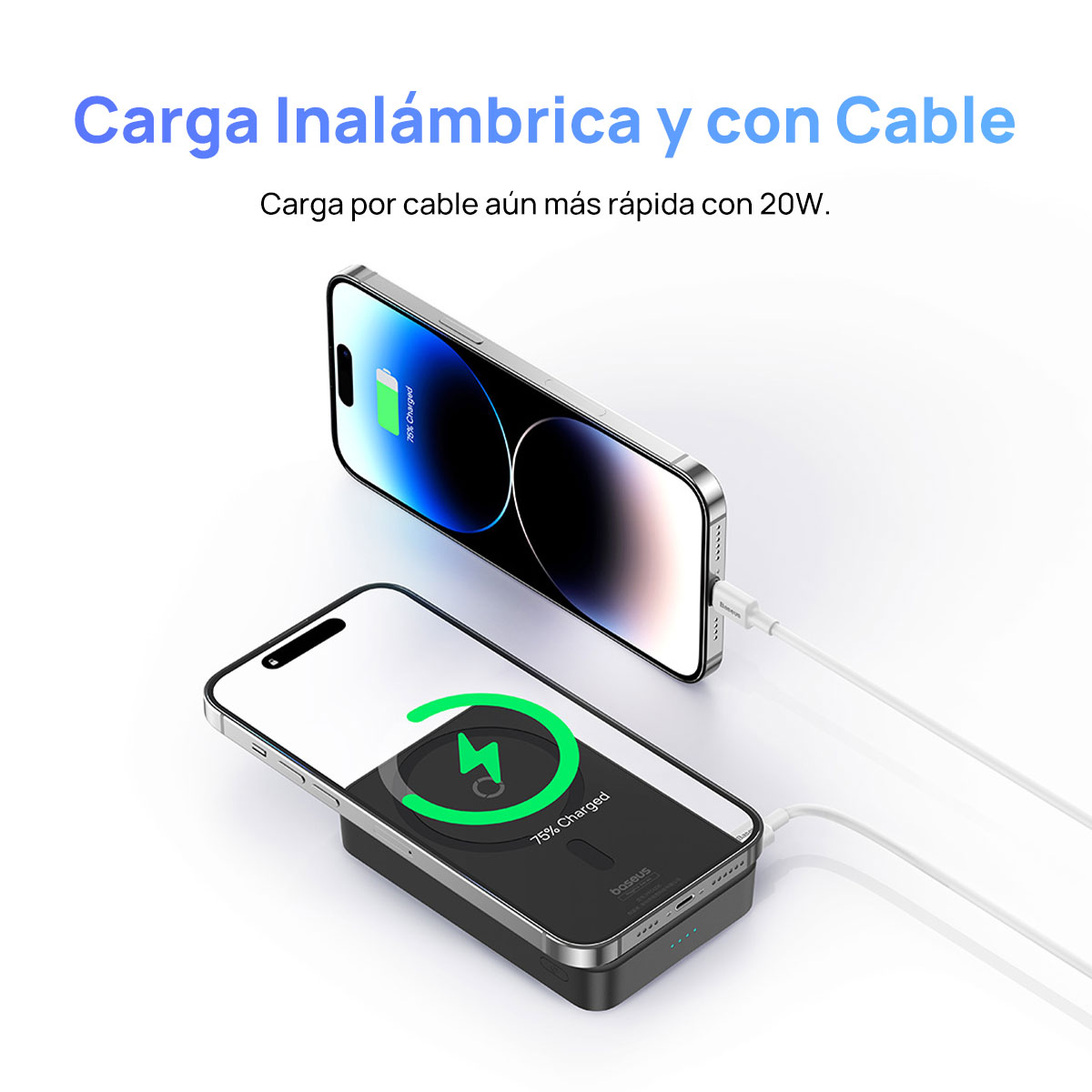 Foto 7 | Power Bank Magnética 5000 Mah Pd 20w Baseus Magpro Con Soporte Y Usb-c Lateral Negro