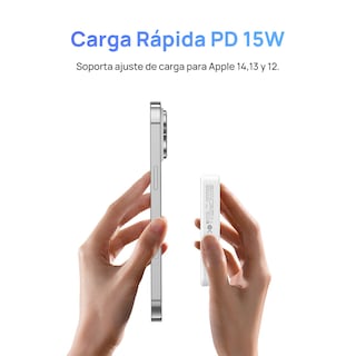 Foto 5 | Power Bank Magnética 5000 Mah Pd 20w Baseus Magpro Con Soporte Y Usb-c Lateral Blanco