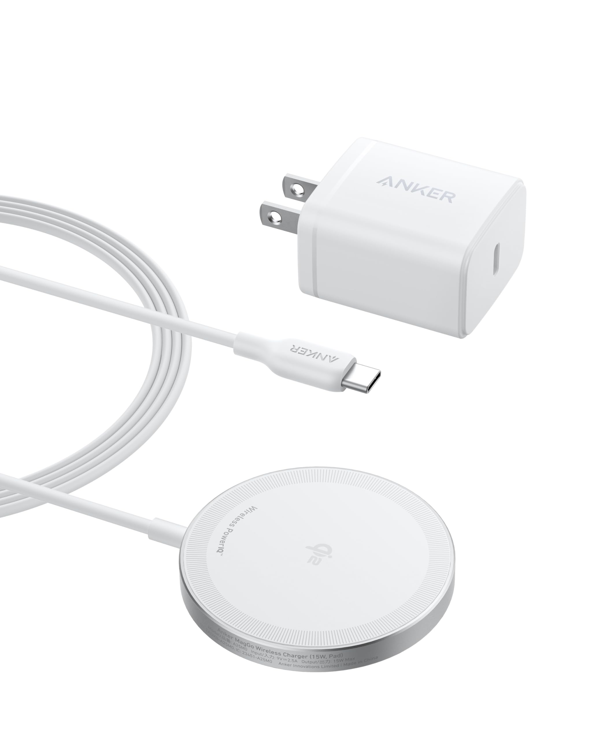 Foto 2 pulgar | Cargador Inalámbrico Anker Maggo Magnetic 15w para iPhone - Venta Internacional