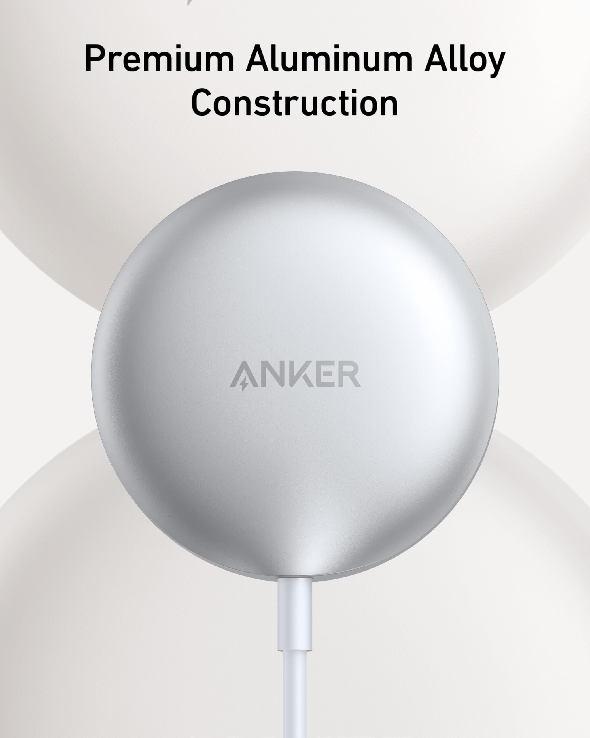 Foto 4 pulgar | Cargador Inalámbrico Anker Maggo Magnetic 15w para iPhone - Venta Internacional