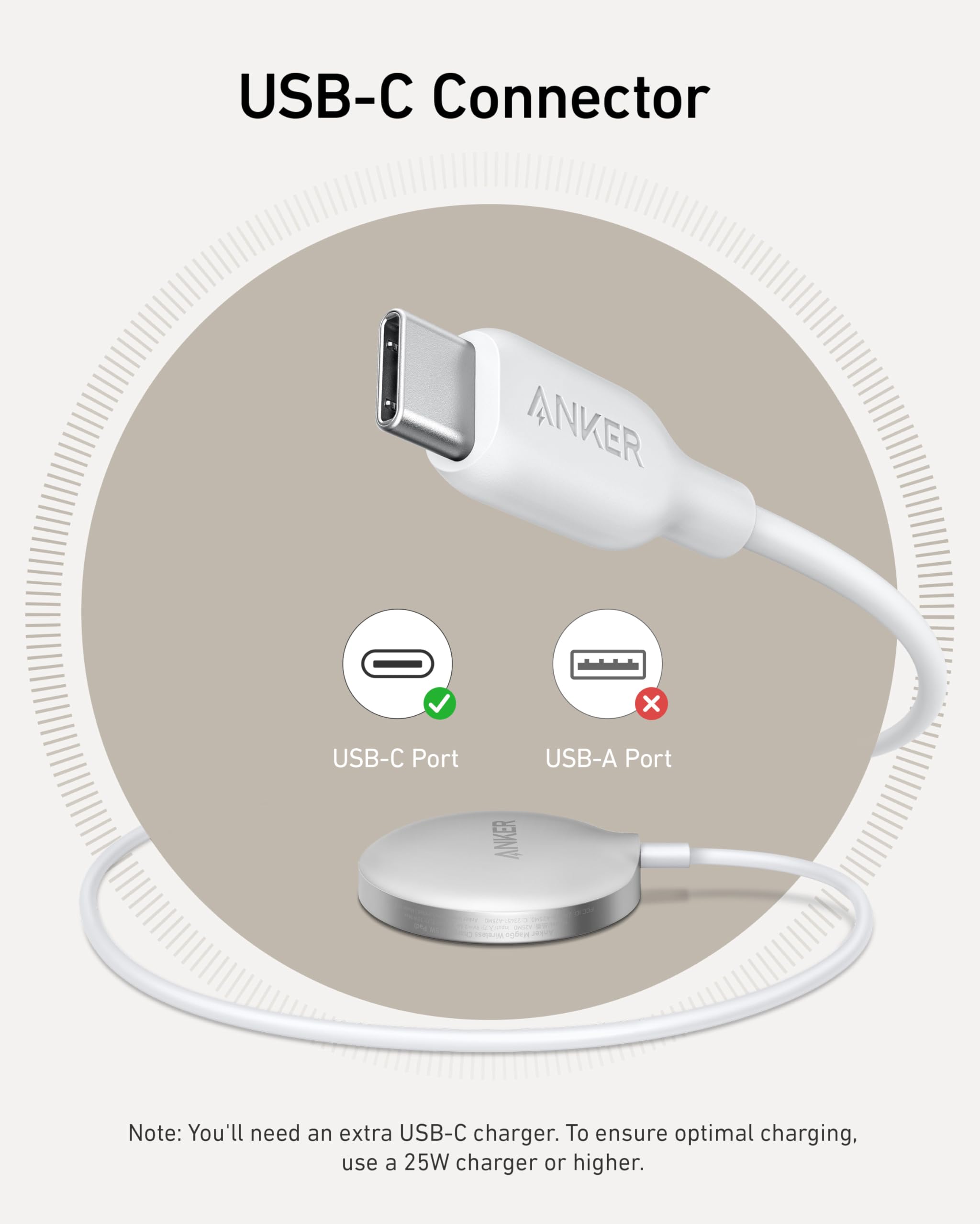 Foto 7 pulgar | Cargador Inalámbrico Anker Maggo Magnetic 15w para iPhone - Venta Internacional
