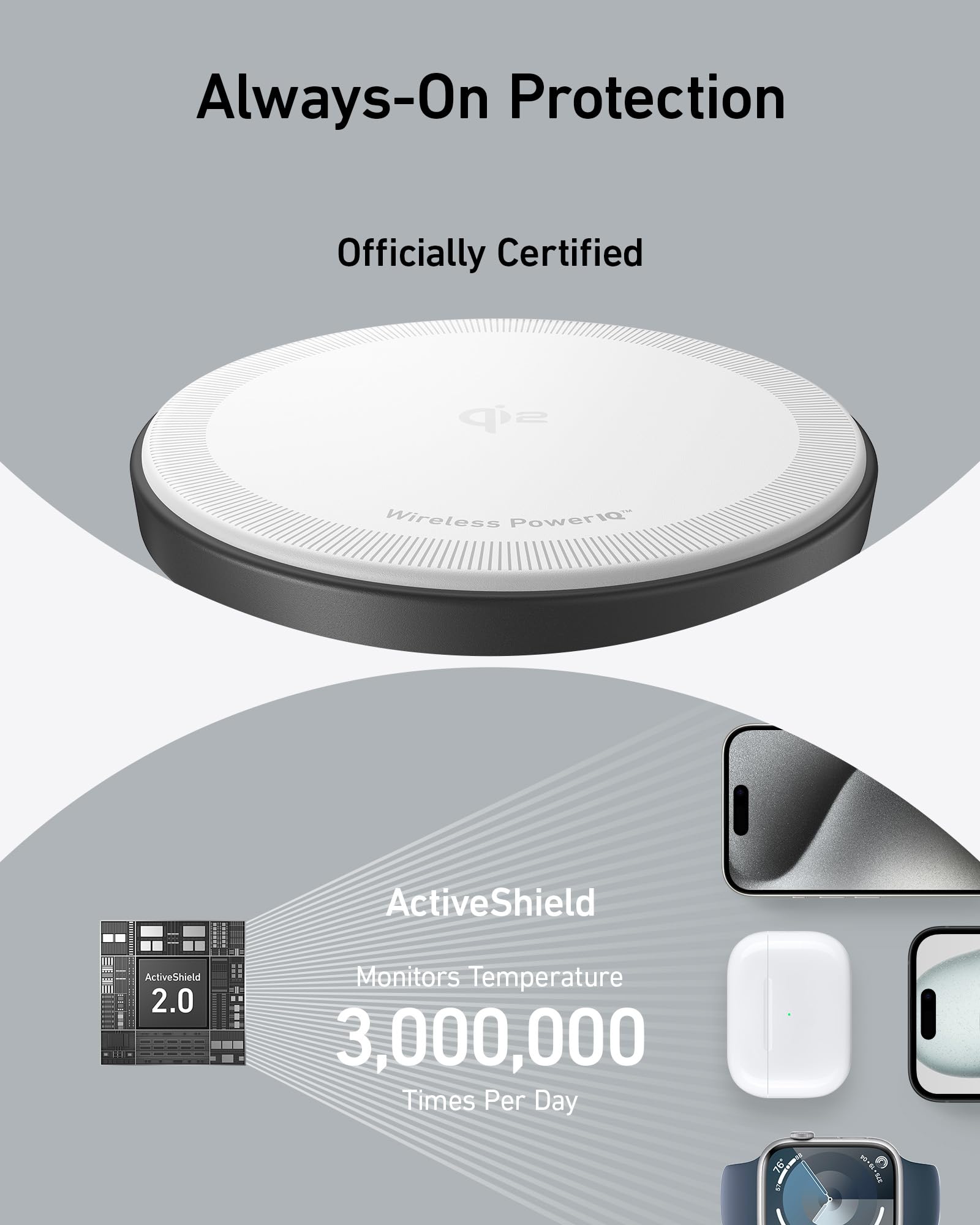 Foto 6 | Soporte de Carga Inalámbrico Anker Maggo 3 en 1 para iPhone - Venta Internacional