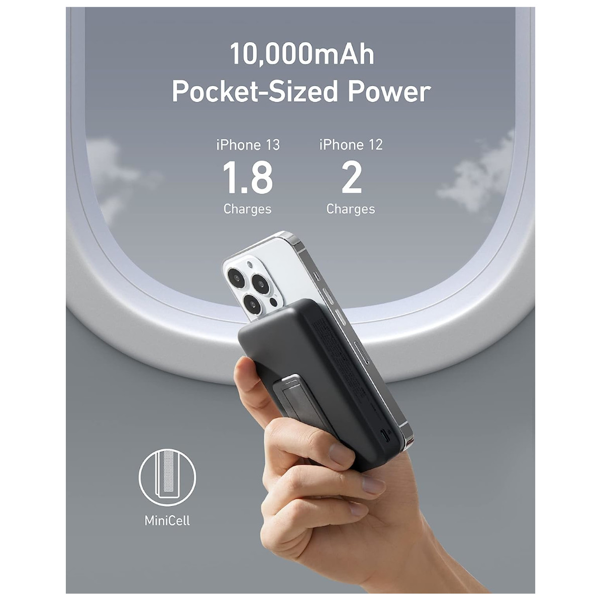 Foto 5 pulgar | Cargador Batería Portátil Anker 633 10000mah Magnético y USB-C Negro