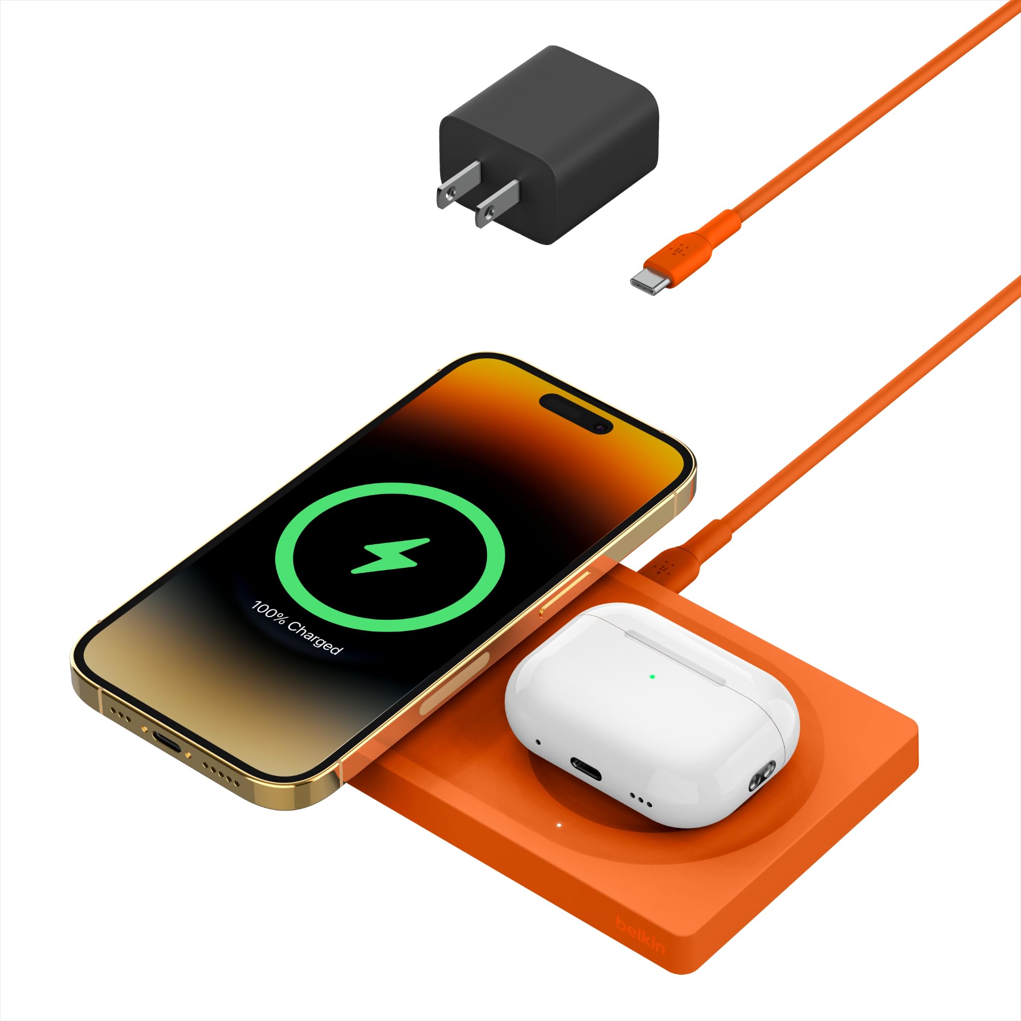 Base De Carga Inalámbrica Belkin Boostcharge Pro 2 En 1 Magsafe 15w - Venta Internacional. $2,412