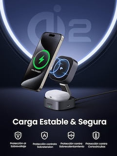 Foto 7 | Estación De Carga Ugreen 2 En 1 Qi2 Magnetic Para Iphone Y Airpods - Venta Internacional.