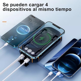 Foto 2 | Power Bank Solar Portátil 32000mah 20w Pd Carga Rápida Eo Safe Imports Esi-14580 Negro