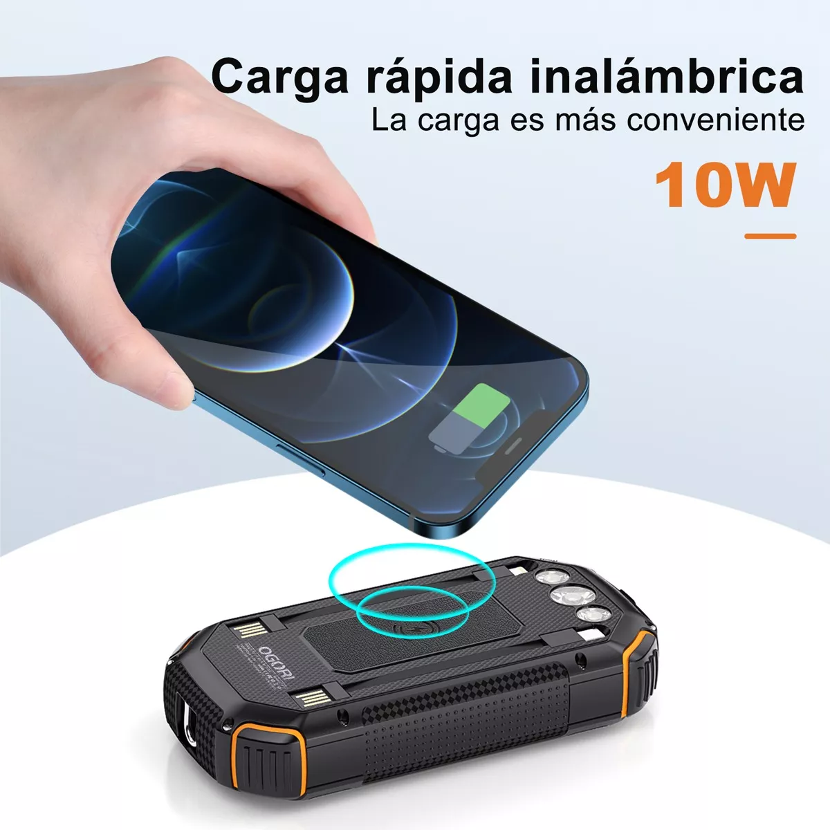 Foto 4 pulgar | Power Bank Solar Portátil 32000mah 20w Pd Carga Rápida  Eo Safe Imports Esi-14580 Negro