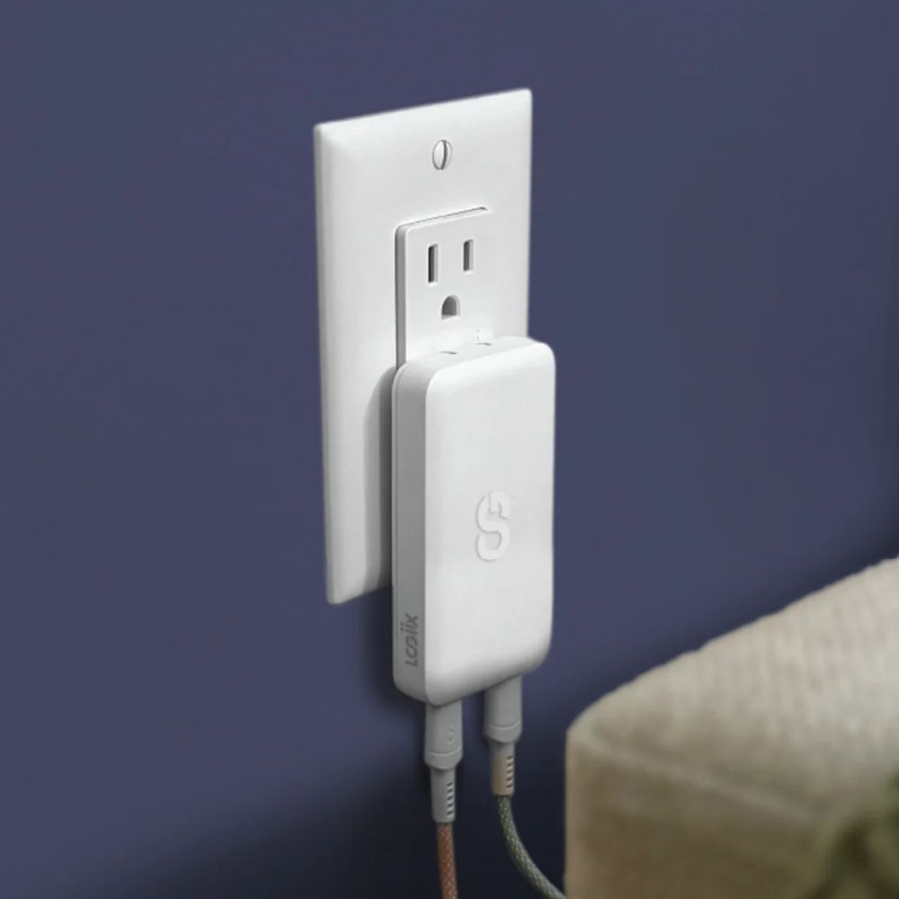 Logiix Power Plus 65w Slim Duo Cargador De Pared  - Blanco