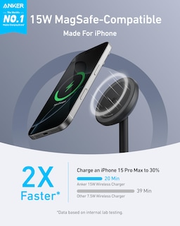 Foto 2 | Soporte De Cargador Inalámbrico Anker Maggo Para Iphone 16 15w Qi2 - Venta Internacional.