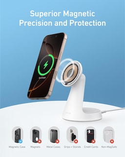 Foto 6 | Soporte De Carga 2 En 1 Compatible Con Anker Magsafe Para Iphone 16 - Venta Internacional.