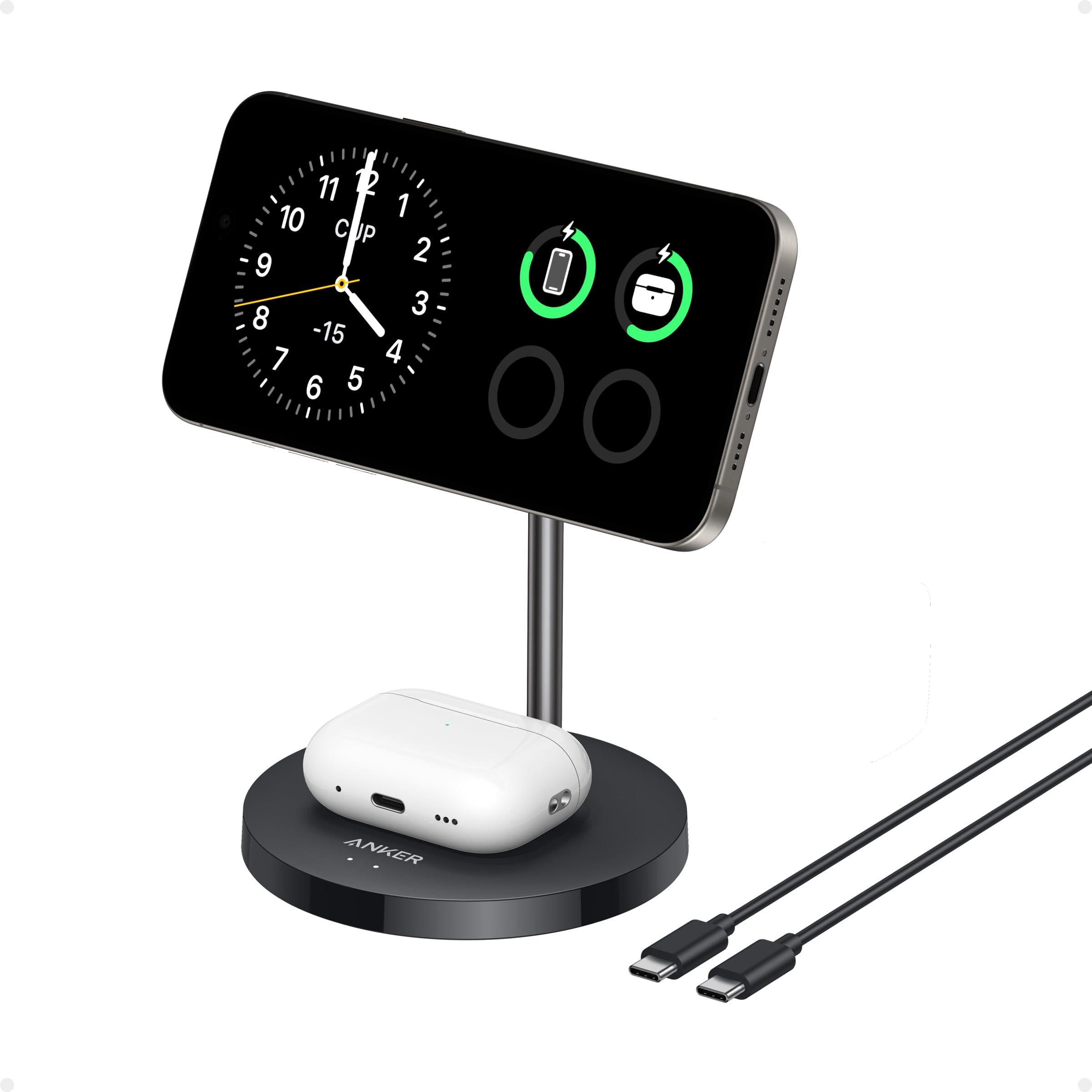 Foto 2 pulgar | Estación De Carga Anker Maggo Wireless Charger 15w Para Iphone 16 - Venta Internacional.