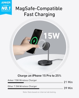 Foto 2 | Estación De Carga Anker Maggo Wireless Charger 15w Para Iphone 16 - Venta Internacional.